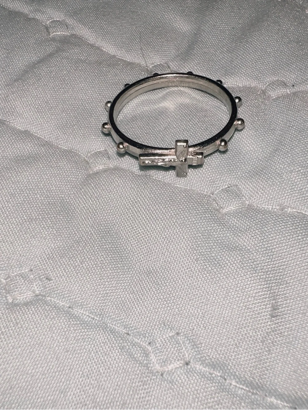 Holy rosary ring size 8